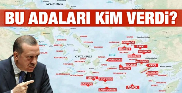 Ердоган поиска гръцки острови