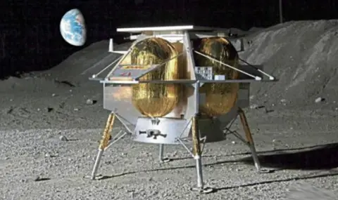 Американският лунен спускаем апарат Peregrine лети обратно и изгаря в земната атмосфера - 1