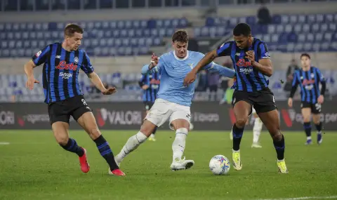 Лацио и Аталанта не излъчиха победител в полуфиналния дуел за Купата на Италия - 1