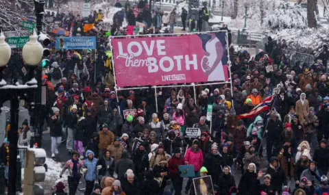 Хиляди протестираха във Вашингтон срещу правото на аборт - 1