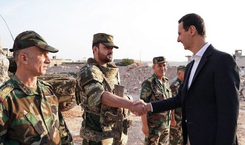 Първа визита на Асад в провинция Алепо от началото на конфликта в Сирия - 1
