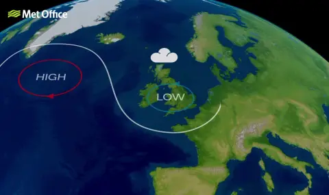 A rare blocking situation occurred in the atmosphere above the Old Continent  - 1