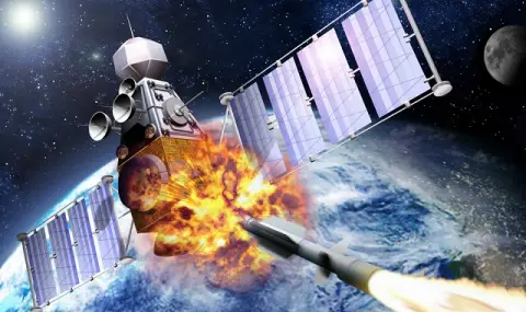 Made in Russia! Russian satellite explodes next to US astronauts in outer space  - 1