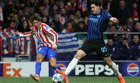 Атлетико Мадрид прекъсна безгрешната серия на Интер в Шампионската лига - 1