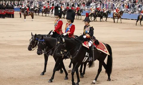 Хаос в Лондон! Коне на британската дворцова кавалерия избягаха от тренировка и вилняха в центъра на мегаполиса - 1