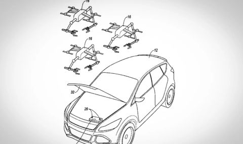 Ford ще използва дронове, за да зарежда акумулатора на колата ви - 1