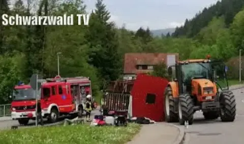 14 ранени в Германия след инцидент с ремарке на трактор - 1