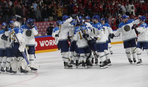 Казахстан победи Норвегия с дузпи на Световното първенство по хокей на лед - 1
