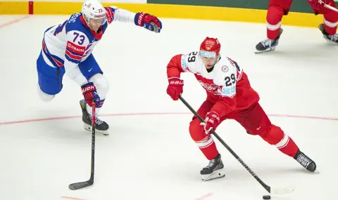 САЩ с разгром над Дания на Световното по хокей  - 1