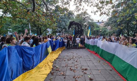 Украинци в София: Българи, благодарим! - 1