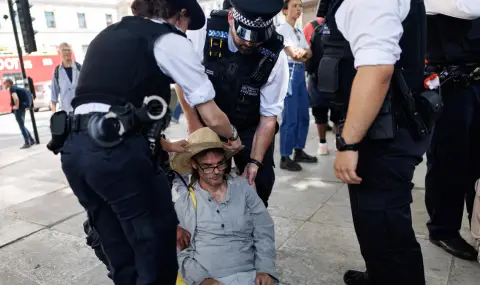 Лондонската полиция започна арести на митинг в подкрепа на „Действие в Палестина“ - 1