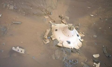НАСА показа снимки на катастрофиралия кораб на Марс - 1