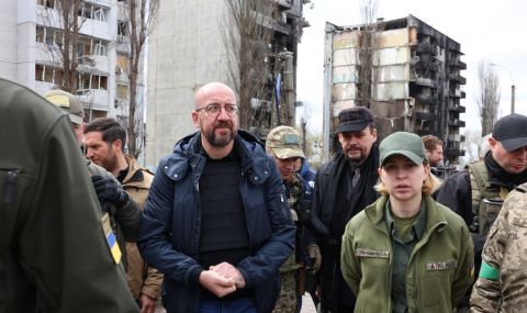 Шарл Мишел: Историята няма да забрави военните престъпления в Украйна - 1