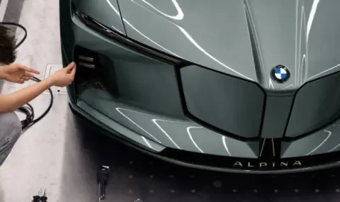 Модерните технологии се сблъскаха с хищния „нос на акула“ на BMW Alpina - 1