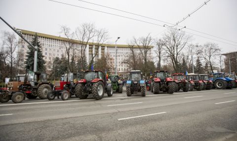 Шофьорите се присъединиха към протеста на фермерите в Молдова - 1