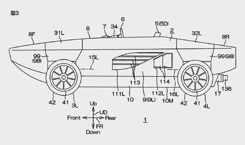 Yamaha патентова автомобил амфибия - 1