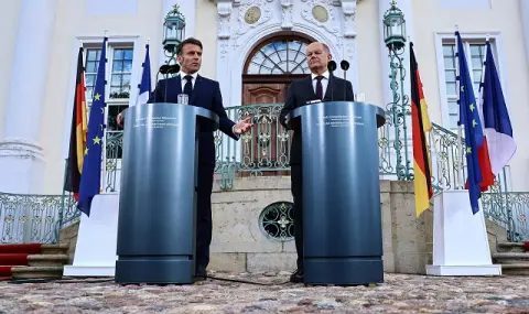 Дмитрий Медведев: Крайно време е Олаф Шолц и Еманюел Макрон да се пенсионират  - 1
