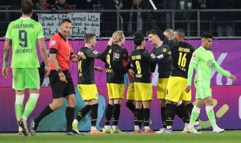 С помощта на завърналия се Халанд Борусия (Д) постигна важна победа в Бундеслигата - 1