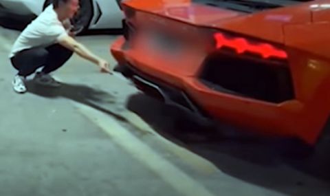 Китаец опита да изпече месо с помощта на... Lamborghini (ВИДЕО) - 1