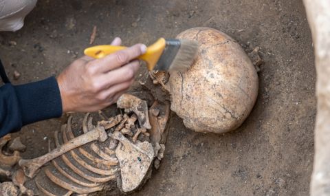 Археолози откриха два скелета със следи от елементарна мозъчна хирургия, извършена върху тях - 1
