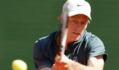 Яник Синер прекъсна рекордната си серия, но продължава напред в Монте Карло - 1