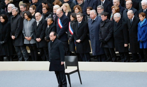 Франция почете жертвите от Париж - 1