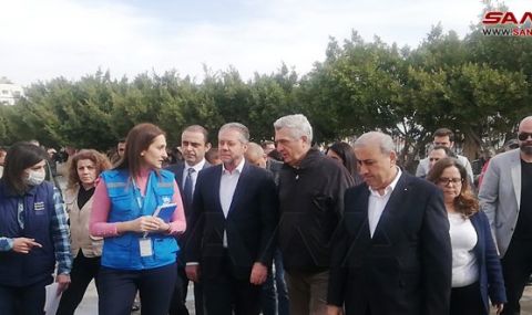 Върховният комисар на ООН за бежанците посети Центъра за временно настаняване на пострадалите в Джебла - 1