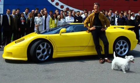 Откриха уникалното Bugatti EB110 на Михаел Шумахер, скрито в Румъния (ВИДЕО) - 1
