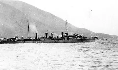 25 февруари 1916 г. Руският ескадрен миноносец „Лейтенант Пушчин” се натъква на български минни заграждения и потъва - 1