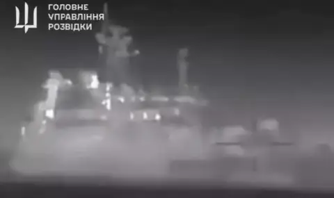 Украйна публикува видео от унищожаването на „Цезар Куников“, още един руски кораб се превърна в подводница - 1