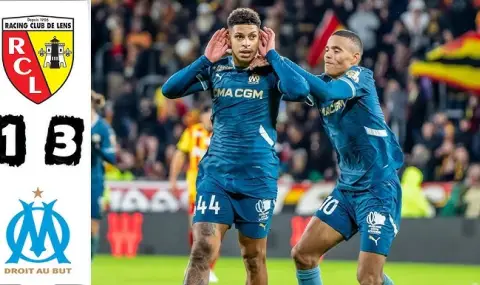 Marseille finished third in France after a 3-1 success in Lens VIDEO  - 1