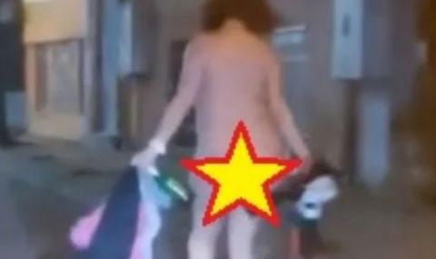 Чисто гола жена се разходи пред колите в Пловдив - 1