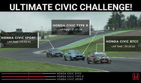 Сравнение между стандартен, спортен и състезателен Civic - 1