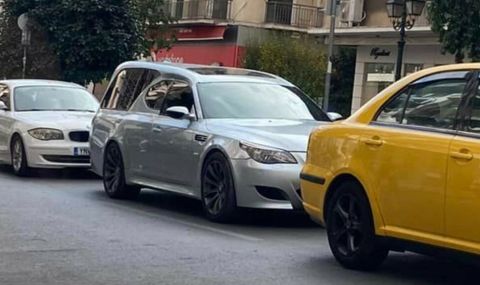 Гърци преработиха BMW М5 в катафалка - 1