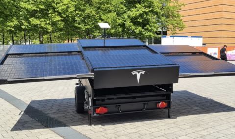 Ремарке със слънчеви панели от Tesla - 1