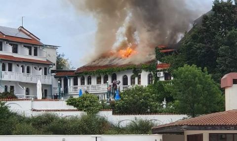 Собственикът на горящия хотел в Созопол нападна екипа на БНТ - 1