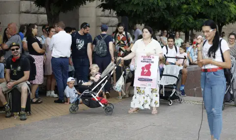 Родители протестираха пред МС: Майчинството не е милостиня - 1