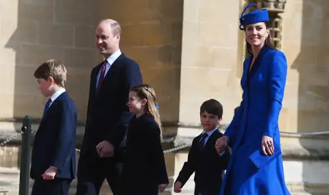 Принц Уилям и Кейт Мидълтън споделиха невиждана досега снимка на децата си във ВИДЕО - 1
