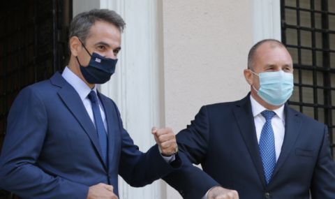 Румен Радев обсъди дневния ред на партньорството ни с Гърция с Кириакос Мицотакис - 1