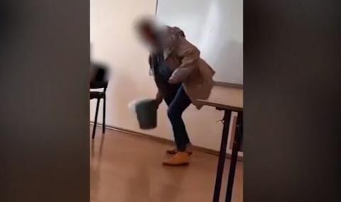 Учителка от Пирдоп хвърли кош за боклук по ученик - 1