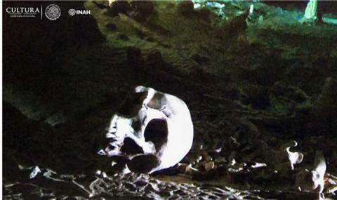 Череп с микрочип на 9 000 години е открит в подводна пещера - 1