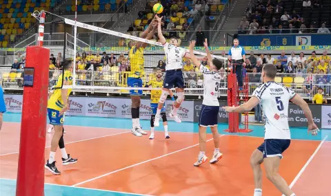 Волейболният Левски загуби първия си мач срещу Лас Палмас - 1