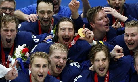 Първа историческа титла за Финландия в хокея - 1