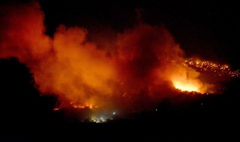 Евакуират хора от покрайнините на Атина заради пожар - 1