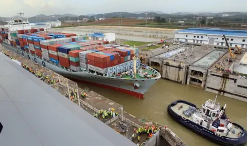 US government ships now pass through the Panama Canal without fees  - 1