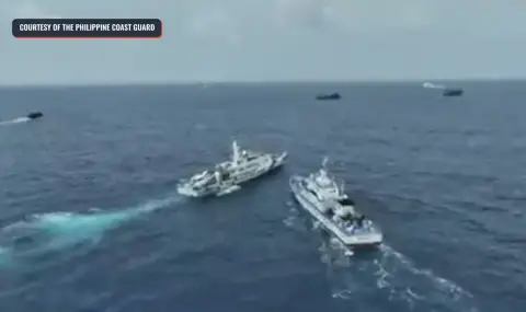 Маневри на китайската брегова охрана предизвикали сблъсък с филипински кораб в Южнокитайско море