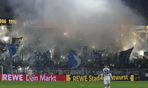 Масово сбиване между ултраси на Борусия Дортмунд и Хамбургер - 1