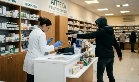 Задържаха 38-годишна жена, влязла да обира аптека с пистолет в Ямбол - 1