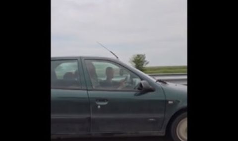 Заснеха дете да кара със 120 км/ч по АМ "Тракия" - 1