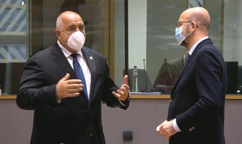 Бойко Борисов разговаря с Шарл Мишел и Виктор Орбан в Брюксел - 1